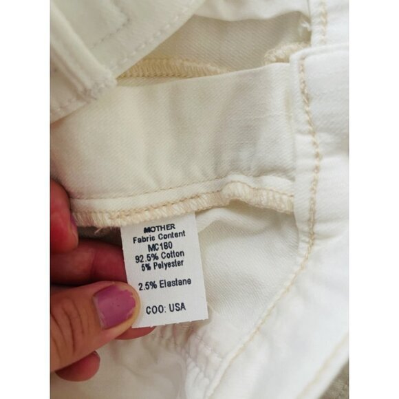 MOTHER Manhattan Rare High waisted Jeans With Laced Ankle Detail - Picture 10 of 11